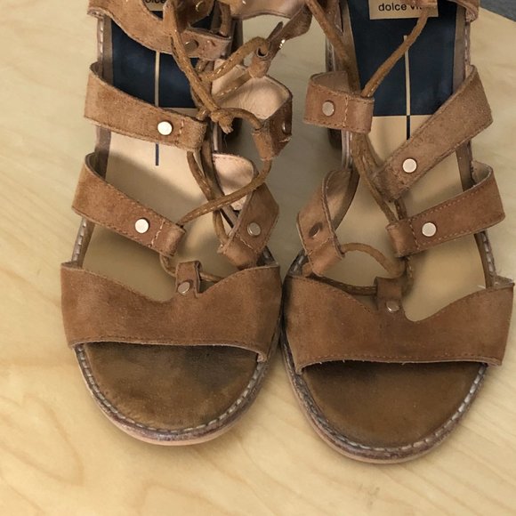 DOLCE VITA Caged Lace Up Leather Bootie - Picture 4 of 7